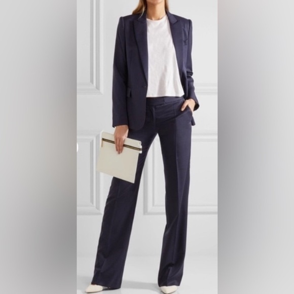 Stella McCartney | Jasmine Lamb Wool Twill Slim Straight Trouser Pants EU36/US2 - Picture 2 of 15